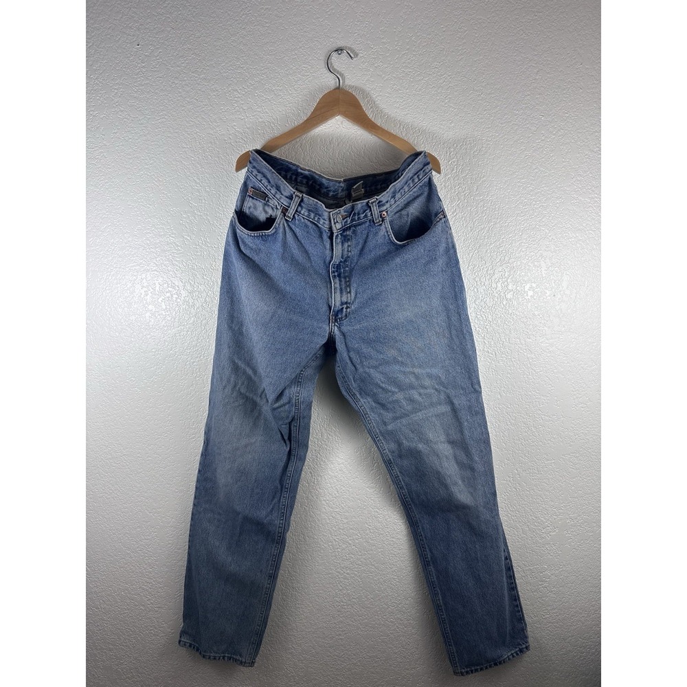 Vintage 90's Calvin Klein Medium Wash Straight Leg Denim Jeans Size 36 Blue